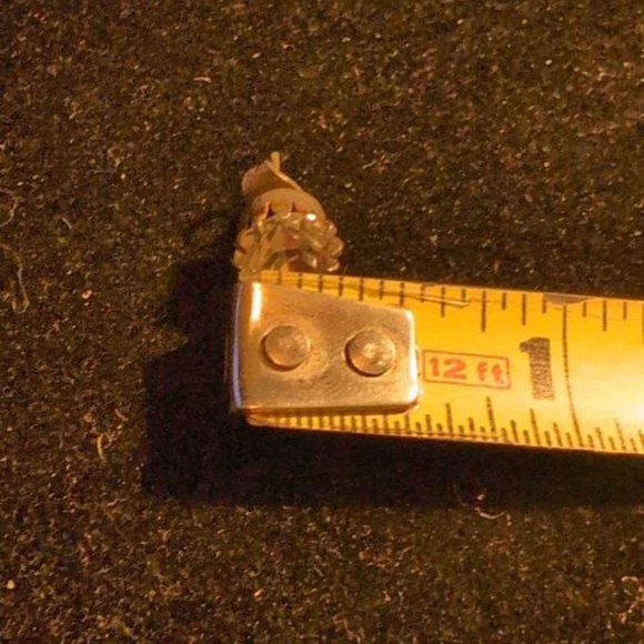 Vintage Rhinestone Large Earrings Posts                         Blue #77 - Picture 6 of 7